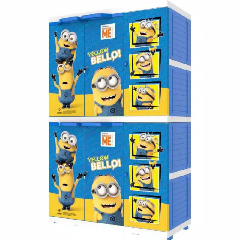 LEMARI PAKAIAN NAIBA LEMARI BAJU PLASTIK LEMARI PAKAIAN MSC HANGER 2164