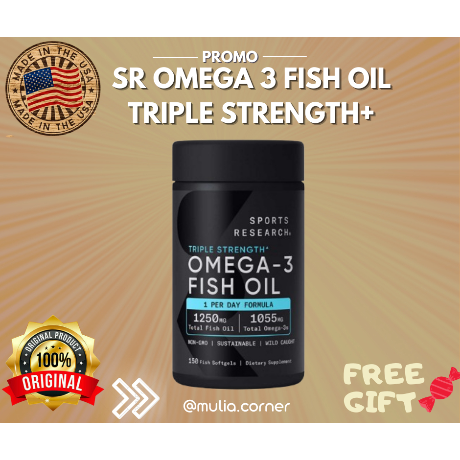 Sports Research SR Omega-3 Fish Oil Triple Strength+
