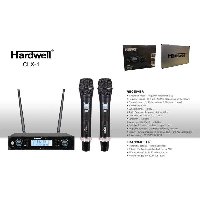 MIC HARDWELL CLX1 WIRELESS ORIGINAL CLX1 HARDWELL CLX1