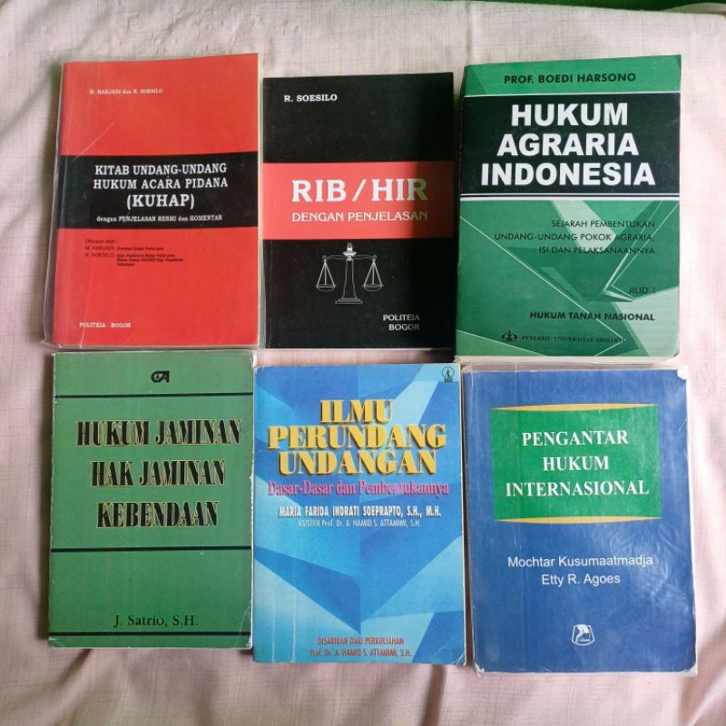 OBRAl BUKU MURAH - HUKUM AGRARIA / UNDANG-UNDANG / PERJANJIAN / JAMINAN / KUHAP | PRELOVED
