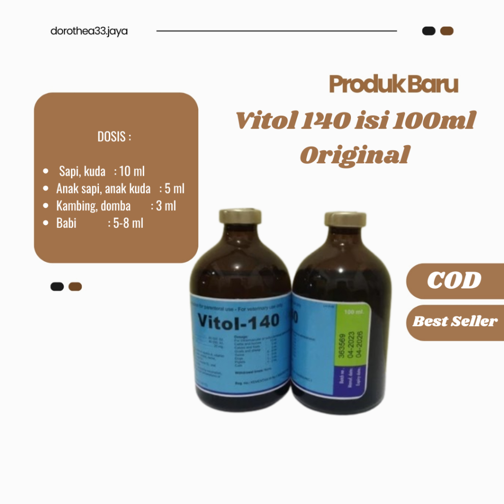 Vitol 140 isi 100ml Original Best Seller