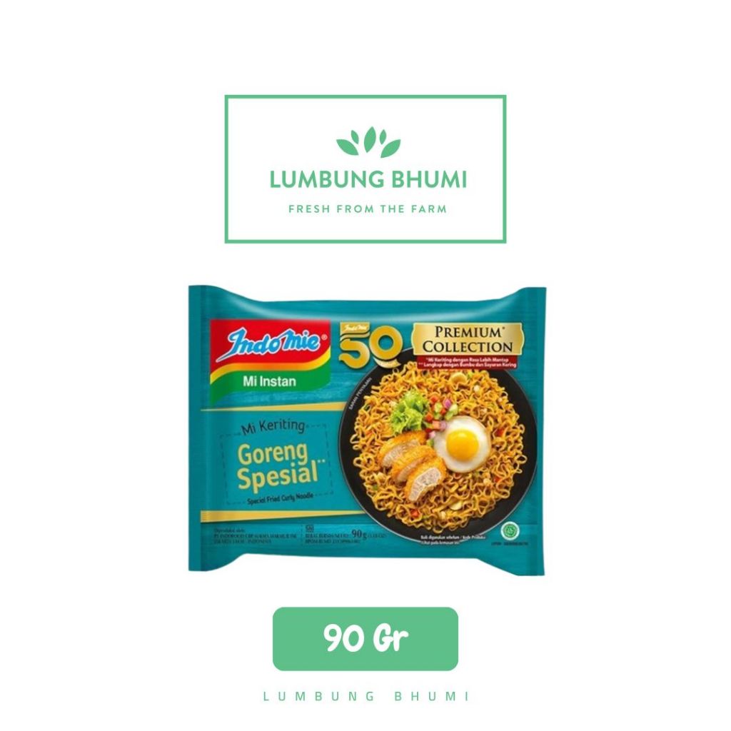 

INDOMIE Mi Keriting Spesial 90 Gr 1 Pcs - Lumbung Bhumi