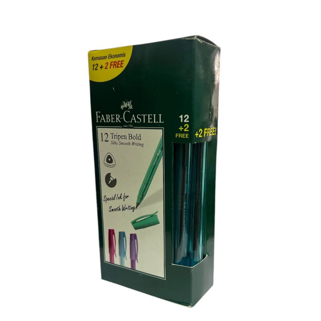 

PEN TRIPEN BOLD FABER CASTELL ( 12 + 2 pcs ) - PACK