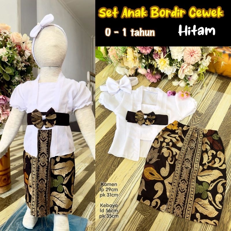 SETELAN KEBAYA BALI ANAK 3 BULANAN - 1 TAHUN