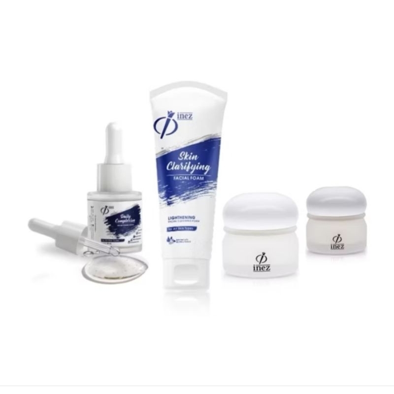 Inez Paket Flek Hitam Paket Flek Plus Serum Whitening 4In1/ Paket Pencerah Ampuh