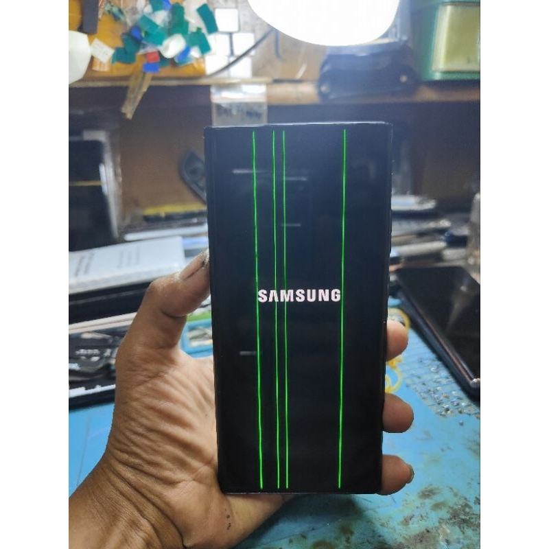 lcd Samsung not 20 ultra original copotan + frame hitam