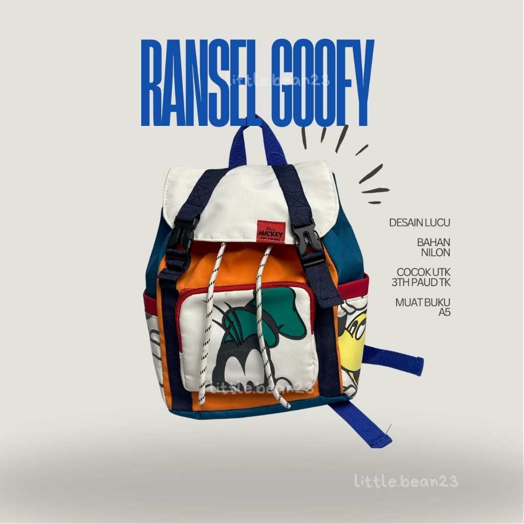 [LB] Z Ransel Disney Grovy Mini Ransel Carton Tas Ransel Mini Serut Anak Import Tas Paud TK ZARA