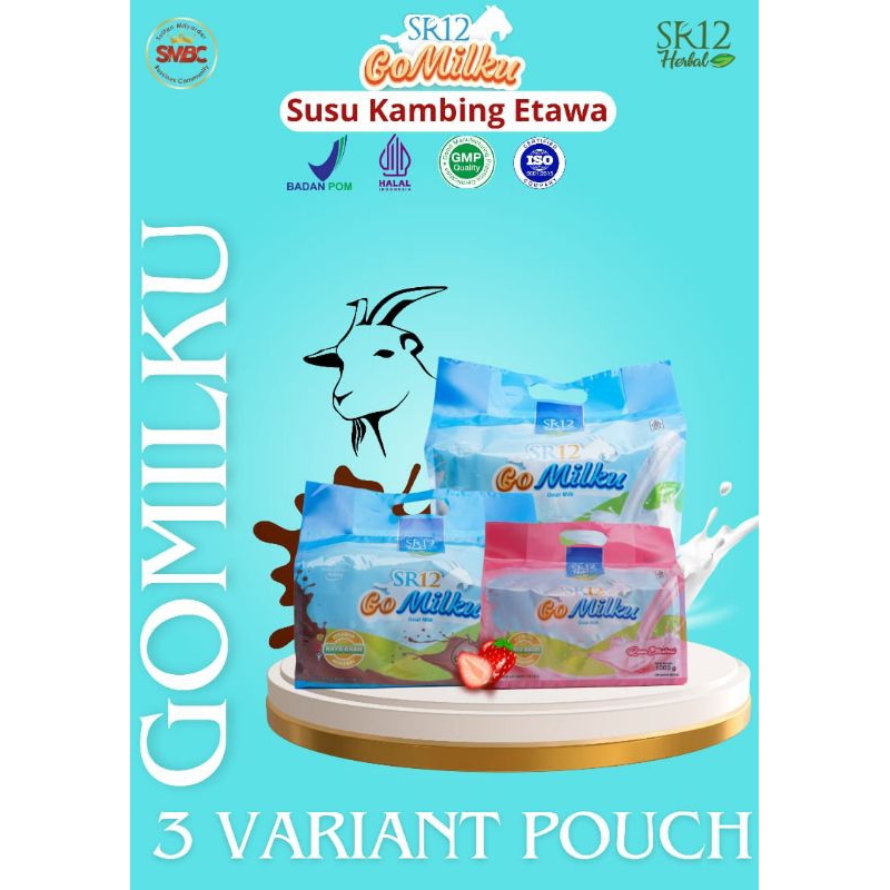 

GOMILKU SR12 POUCH 3 VARIAN SUSU KAMBING ETAWA HALAL DAN BPOM
