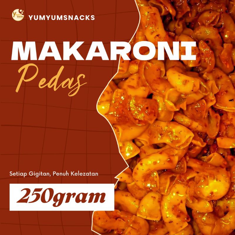 

Makaroni Bantet 250gr (Varian Rasa Pedas/Daun Jeruk/Original/Balado)