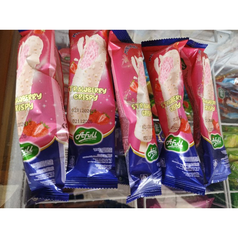 

ES KIRIM Afull Strawberry Crispy VIA GOSEND