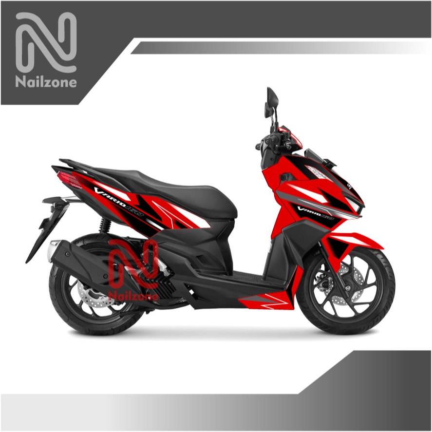 Custom sticker Decal full body HONDA VARIO 160 STRIPE MERAH