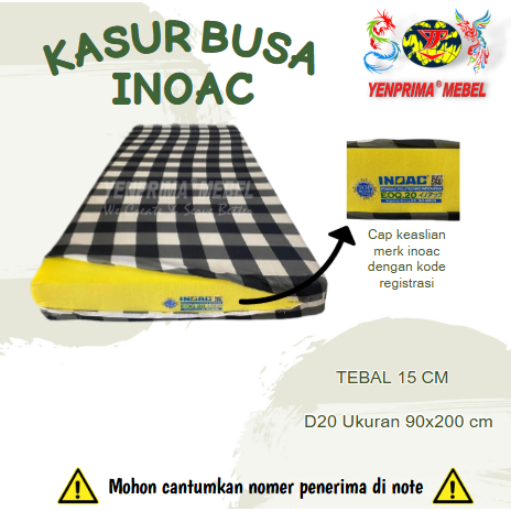 [YENPRIMA] KASUR BUSA INOAC D 20 Tebal 15cm / KASUR BUSA INOAC / KASUR BUSA / INOAC