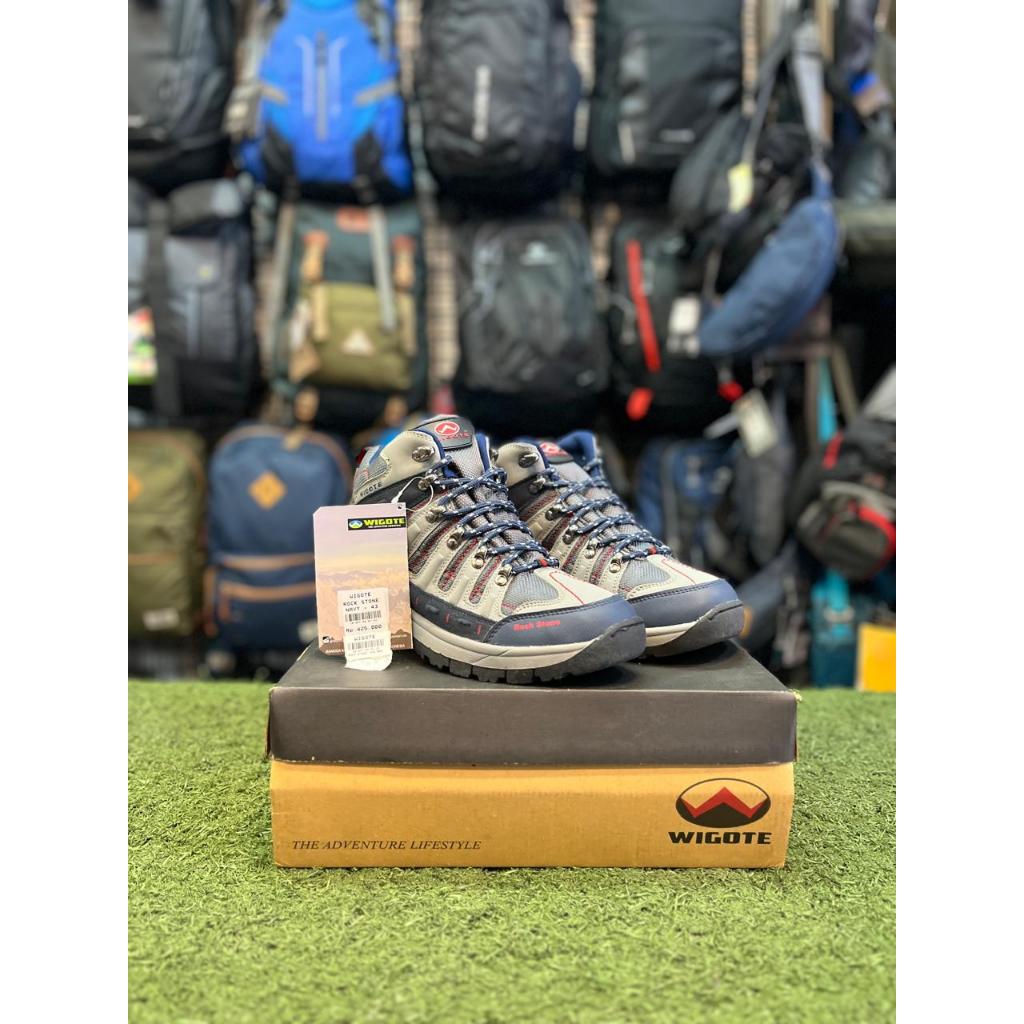 Wigote Rock Stone Grey Sepatu Gunung Sepatu Hiking Pria Wanita Original ready dio ukuran 43