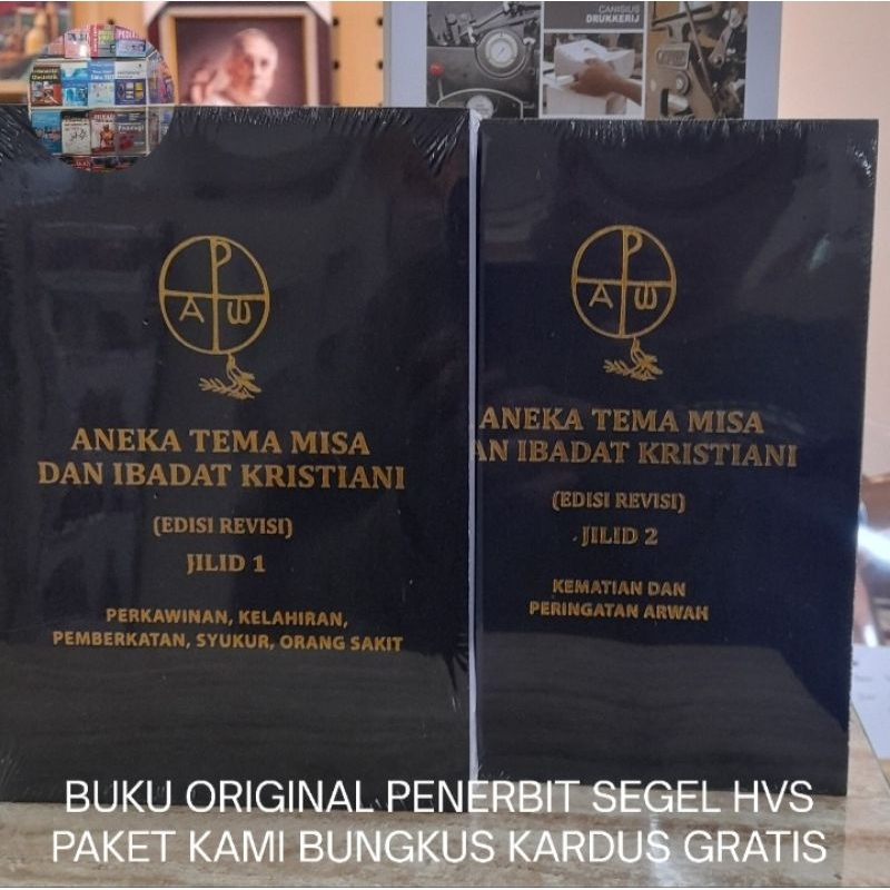 Buku Original Satu Set Aneka Tema Misa dan Ibadat Kristiani Edisi Revisi Jilid 1 dan 2