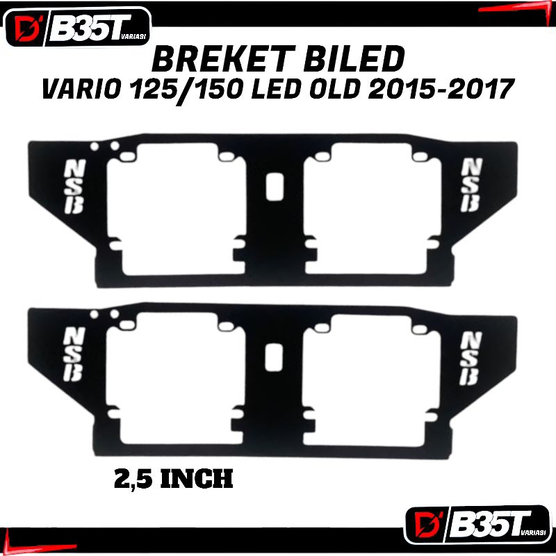Breket Dudukan Lampu Biled Projie 2,5 Inch Vario 125/150 Led Old 2015-2017