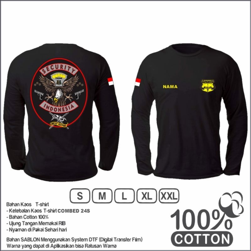 kaos gada Pratama terbaru lengan panjang/satpam, security