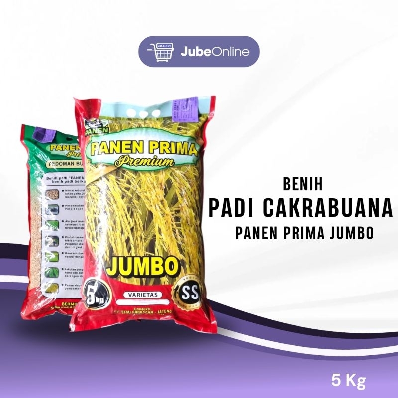 Benih Padi Cakrabuana Panen Prima Jumbo - 5Kg