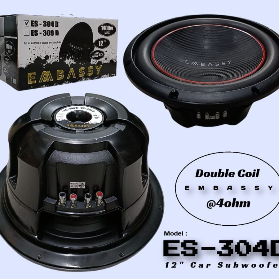 SUBWOOFER 12 Inch SUPER BADAK DOUBLE COIL EMBASSY