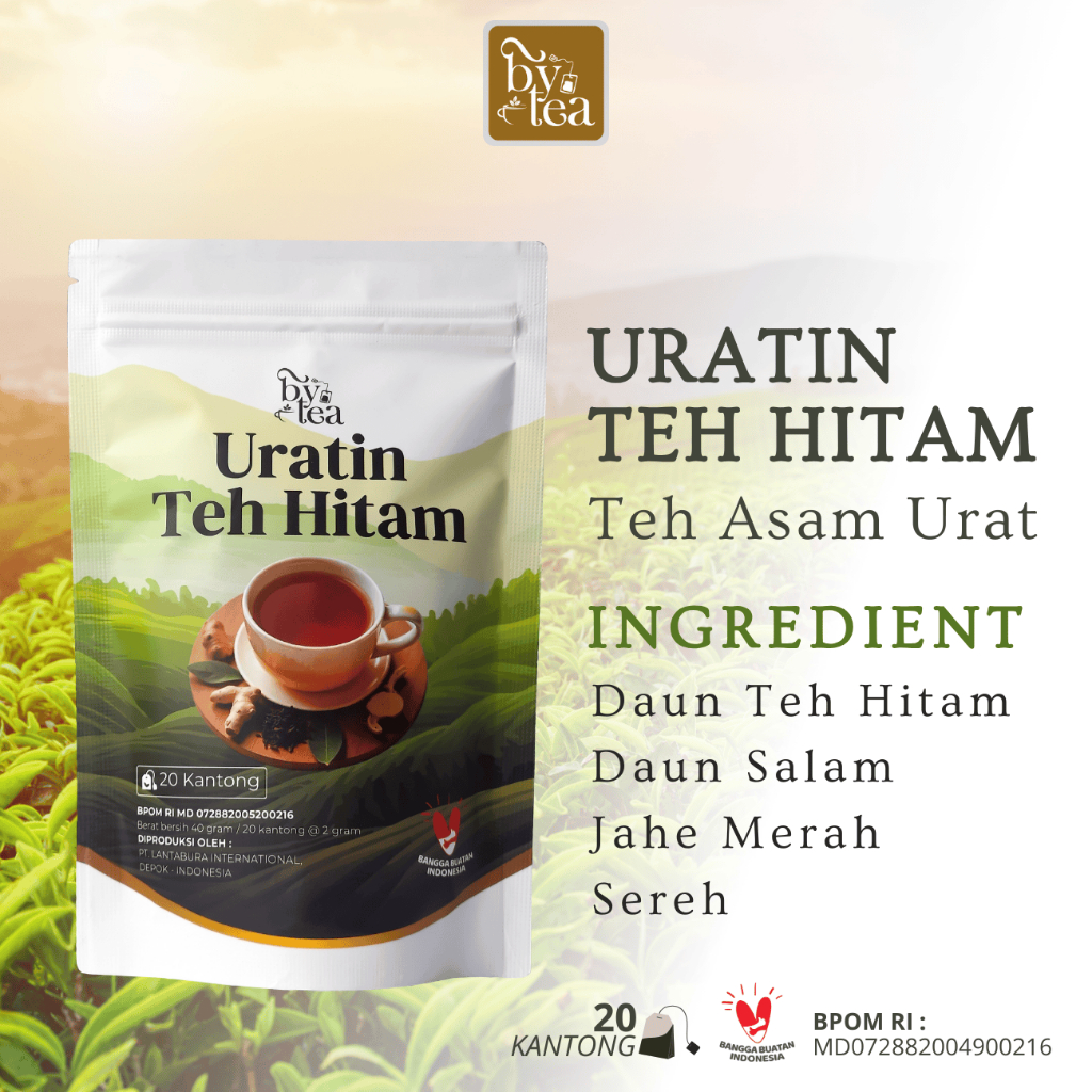 

Bye Tea Uratin Teh Hitam Minuman Herbal Untuk Turunkan Kadar Asam Urat Tinggi Terbuat 100% Alami