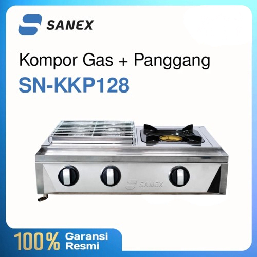 SANEX Kompor Gas LPG 2 IN 1 - Kompor Pemanggang Panggang