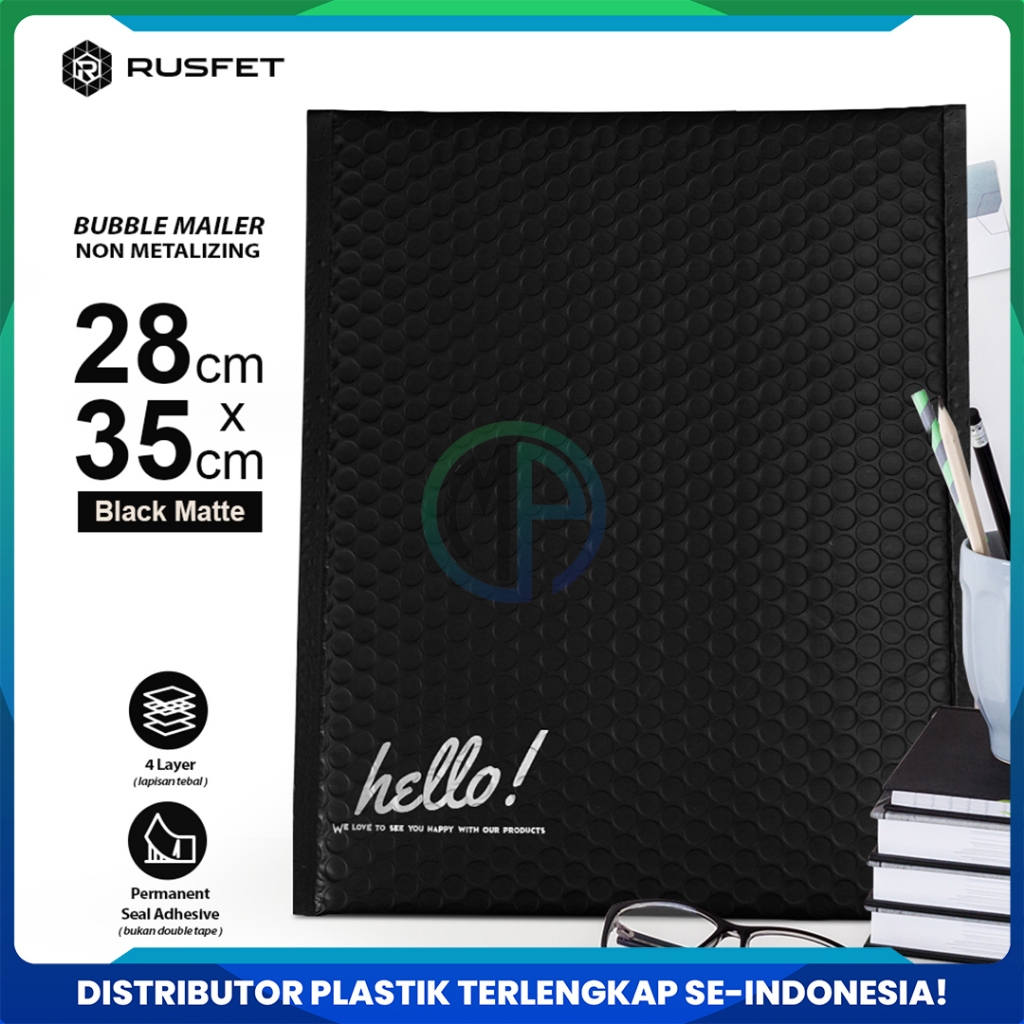 

Amplop Bubble Mailer Hitam / Black 28cm x 35 cm / Envelope Security Bag Mailer Harga Satuan