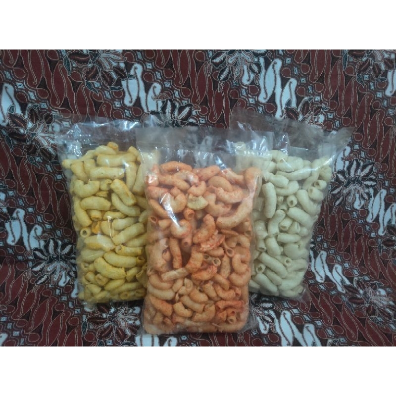 

makaroni besar 250gr murah kerupuk snack ringan aneka rasa