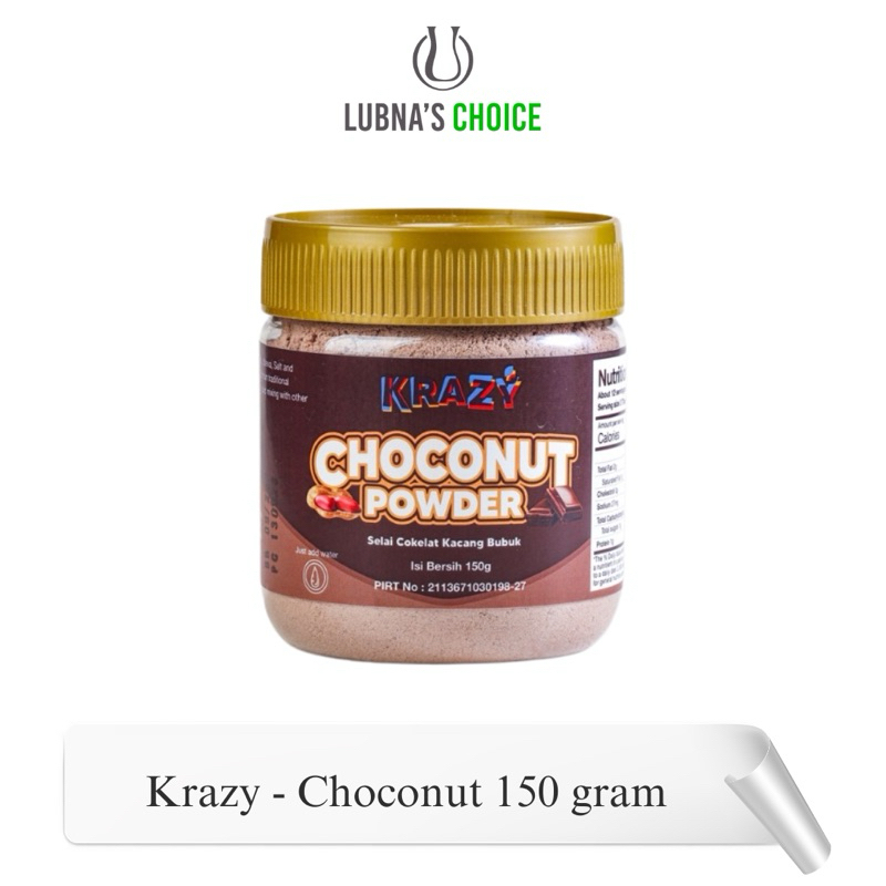 

Krazy Choconut Powder, Selai Diet 150 gram