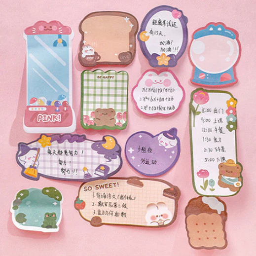 

Sticky Notes Kartun / Sticky Notes Lucu 3 in 1 / Memo Stick Stationery Cute