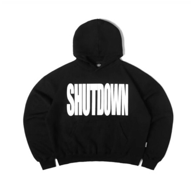BOXY HOODIE SNSB - SHUTDOWN BLACK
