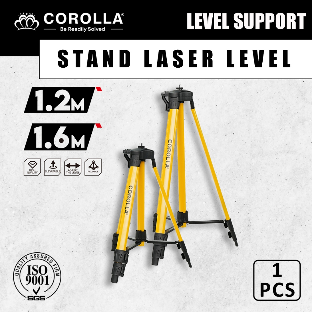 Corolla Tripod Laser Level Panjang 1,2/1,6 Meter Stand Holder