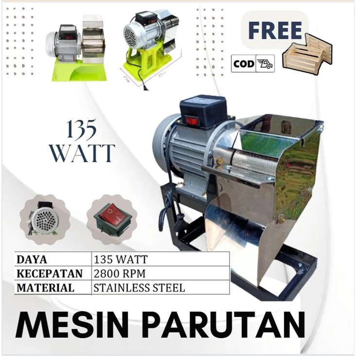 Mesin parut kelapa Ubi mesin giling kelapa mesin dinamo parutan kelapa stainless (antikarat)