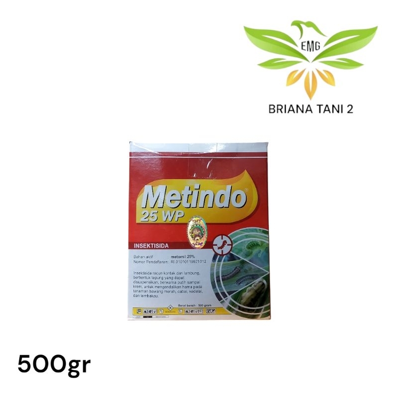 Metindo 25WP 500gr Insektisida / Ovisida Pencegah Dan Pembasmi Hama Ulat Pada Tanaman MKD