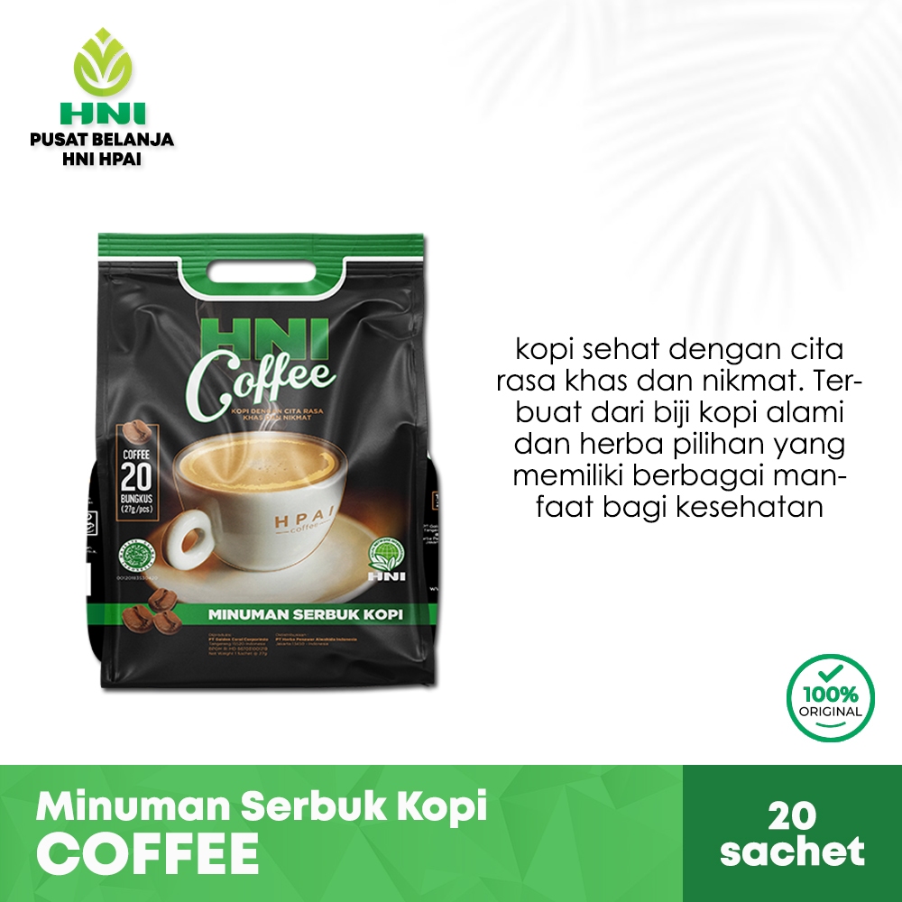 

HNI Coffee - Minuman Serbuk Kopi Herba 20 Sachet Baik Untuk Kesehatan