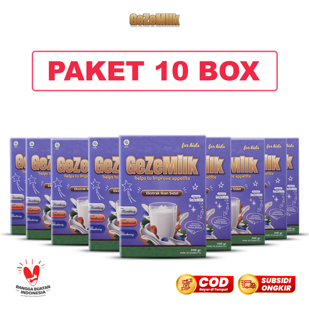 

GezeMilk Paket 10 Box untuk Anak