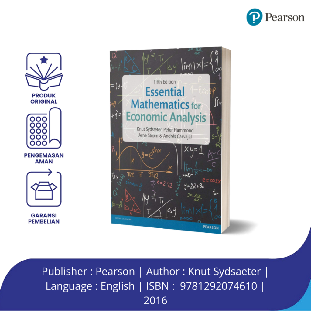 Essential Mathematics for Economic Analysis 5th Edition