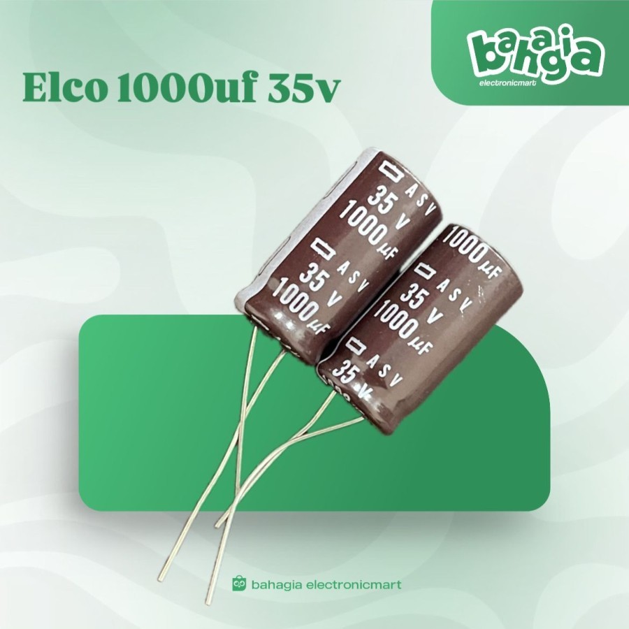 Kapasitor capacitor elco 1000 uf 35v / 1000 35v / 1000 uf 35 v