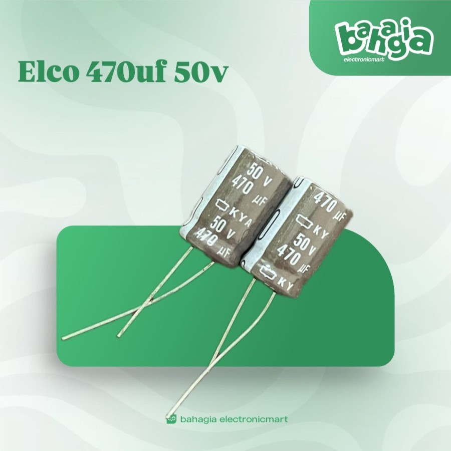 kapasitor capacitor elco 470uf 50v / 470 50v / 470 uf 50 v