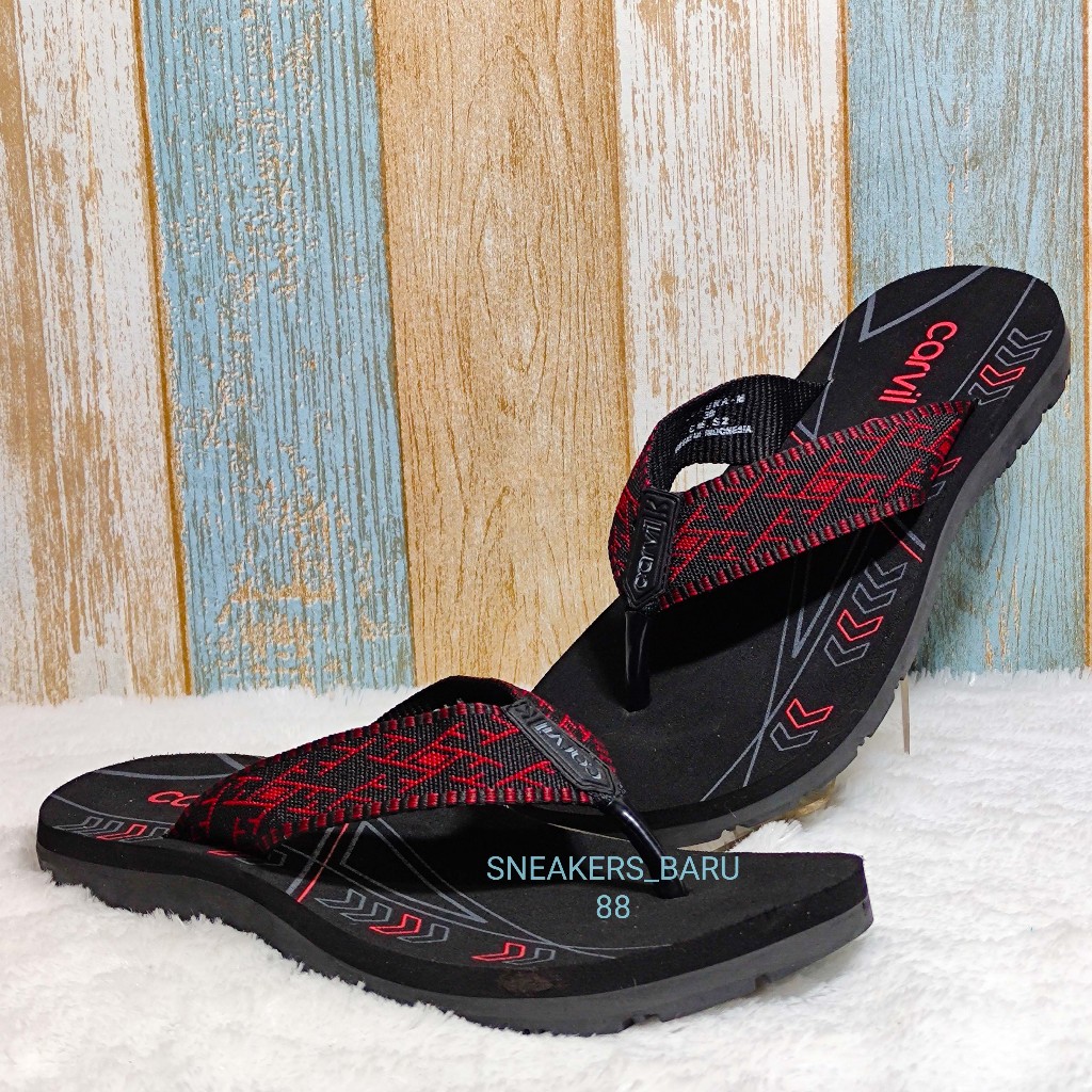 SANDAL MODEL HARIAN CARVIL ORIGINAL TAPAK KARET TALI AWET UNTUK PRIA DAN WANITA