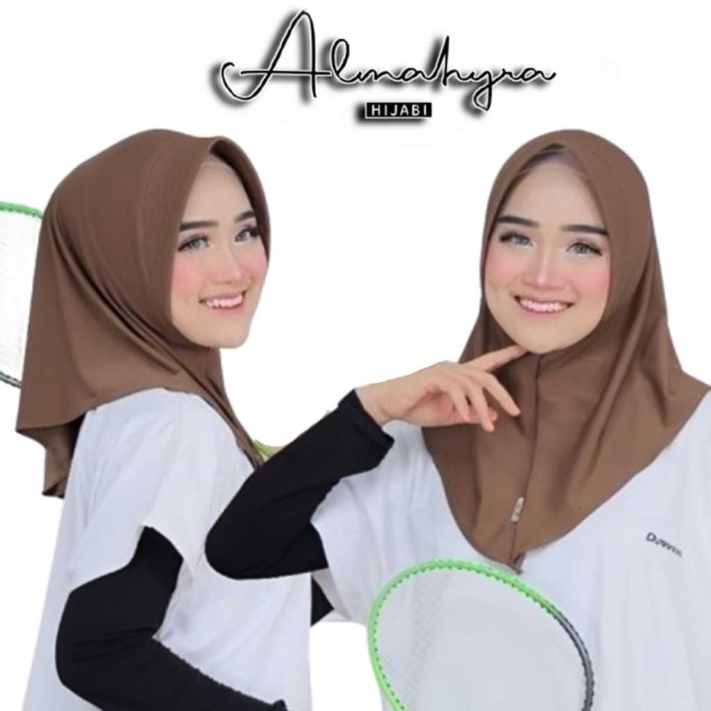 Almahyra Sport M - Hijab Instan Sport M Hijab Instan Olahraga Jilbab Instan Sporty