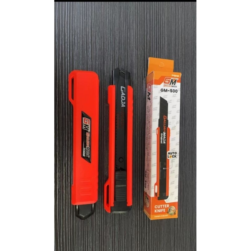 

Pisau Cuter besar GM pisau hitam 1 pcs ecer