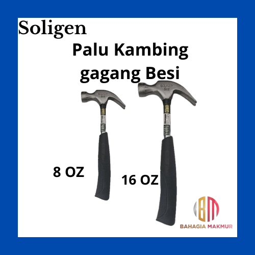 Soligen/martil Tools 8 oz dan 16 oz palu kambing bozz