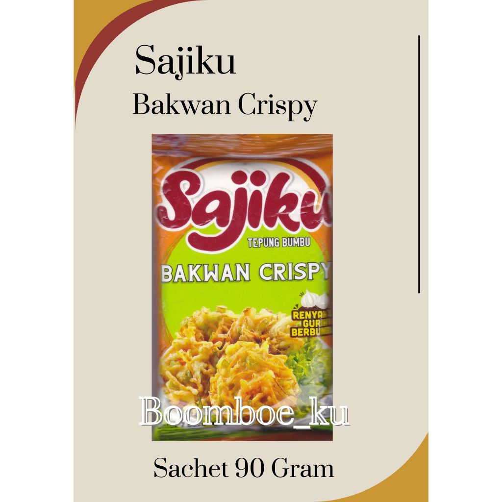 

Sajiku Tepung Bumbu Bakwan Crispy - 90Gram