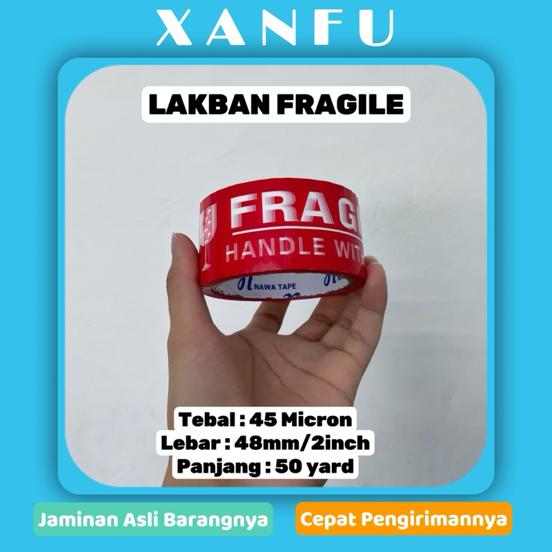 

LAKBAN FRAGILE EKONOMIS | LAKBAN MERAH 45mm x 90 Yard