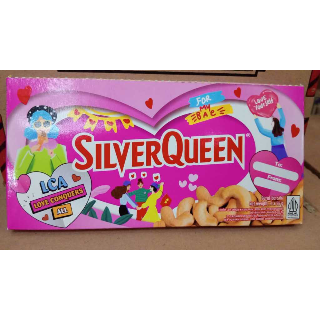 

Silver Queen Vday isi 2x55 gr Barcode 8991001112996 EDISI VALENTINE