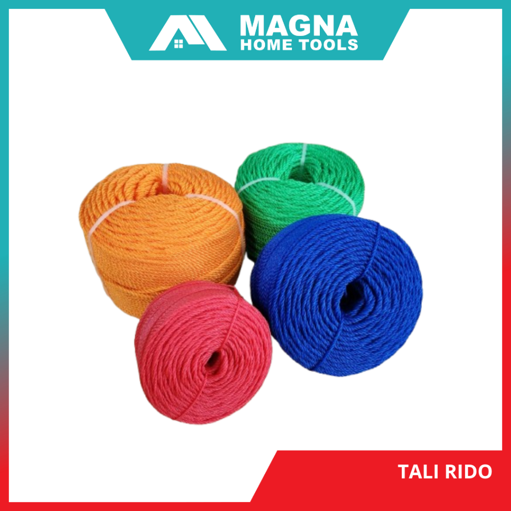TALI TAMBANG/JEMURAN 10/15/20meter 3mm/4mm/5mm TAMPAR/PLASTIK/JARING/NILON/NYLON RIDHO