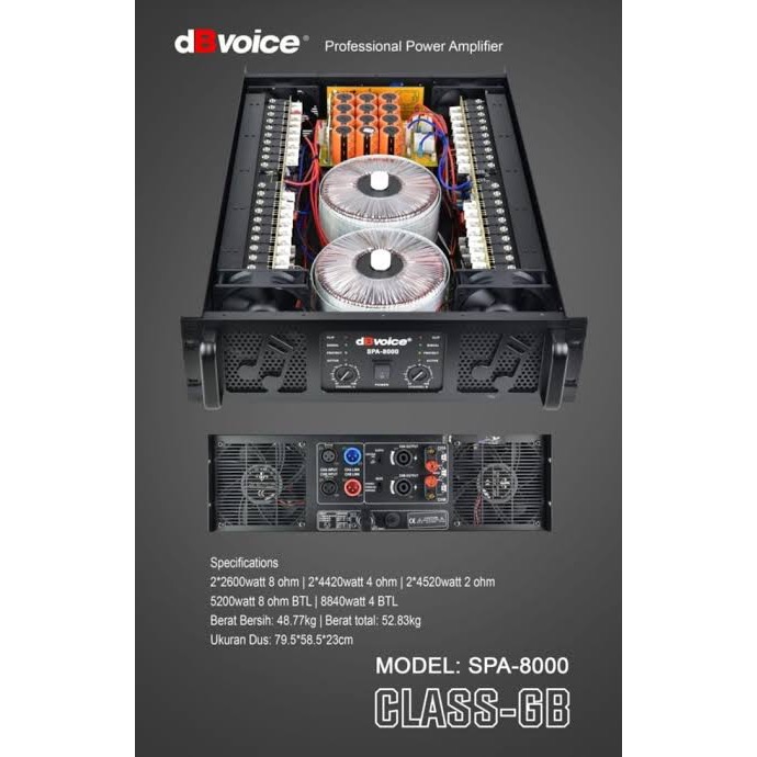 Power Amplifier dBvoice SPA 8000 / SPA8000 Original Power Ampli dB voice