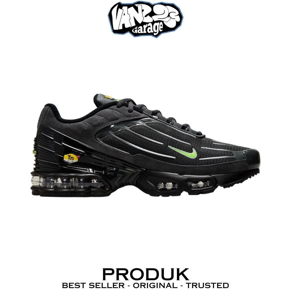 Sepatu Nike Air Max Plus 3 Anthracite Volt 100% Original BNIB