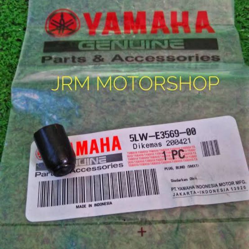 PLUG BLIND KARET PENAHAN KARET COVER MESIN BLOK HEAD/SEHER MIO SPORTY, MIO SOUL, FINO NOUVO ORIGINAL