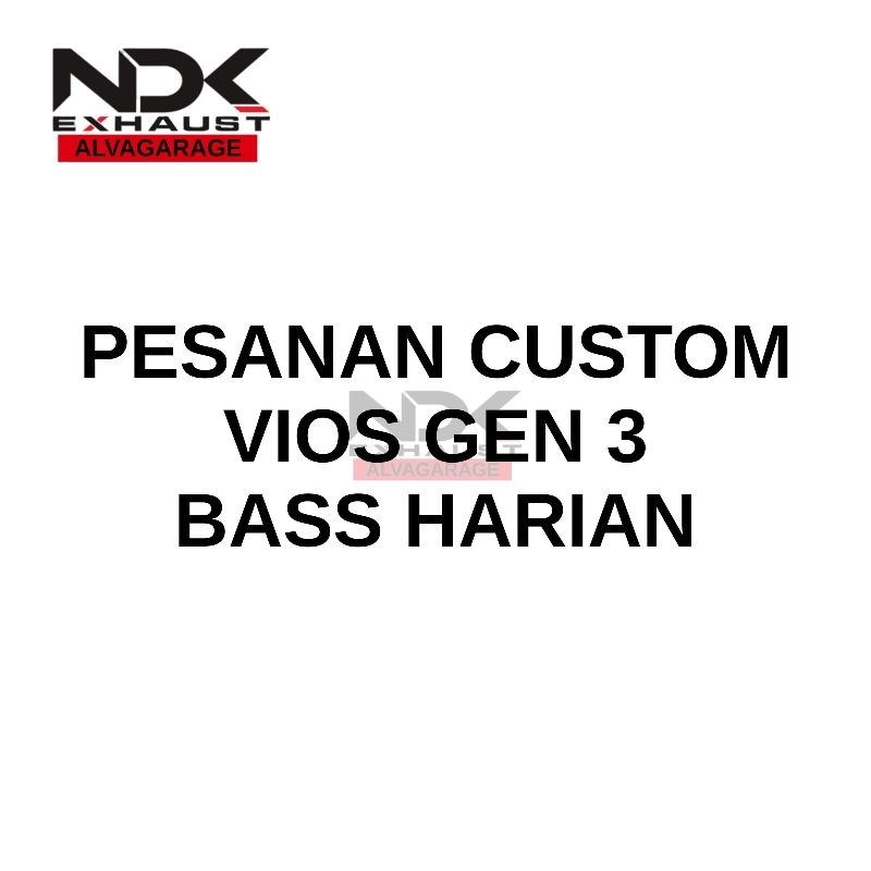 KNALPOT VIOS GEN 3 PNP NDK EXHAUST KNALPOT BASS HARIAN