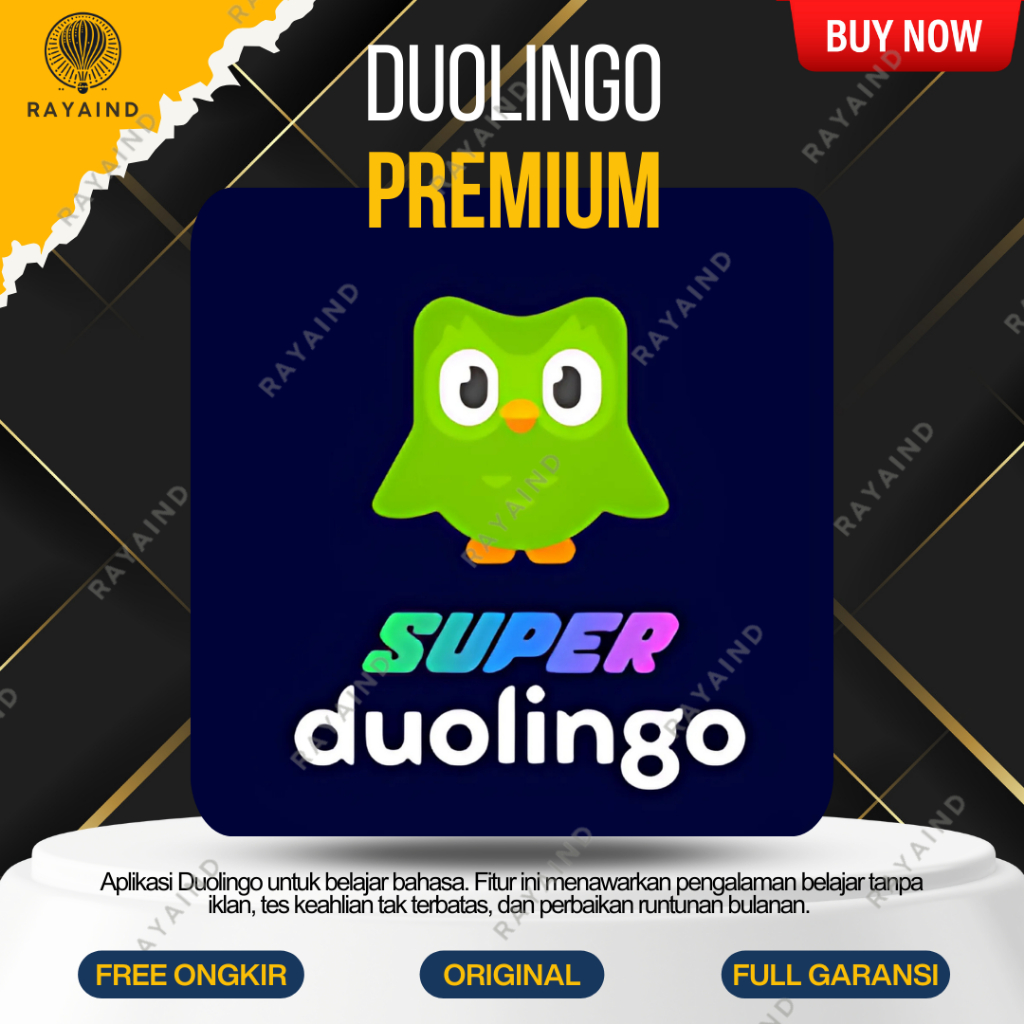 DUOLINGO PREMIUM SUPER FAMILY PLAN II COURSE BELAJAR BAHASA